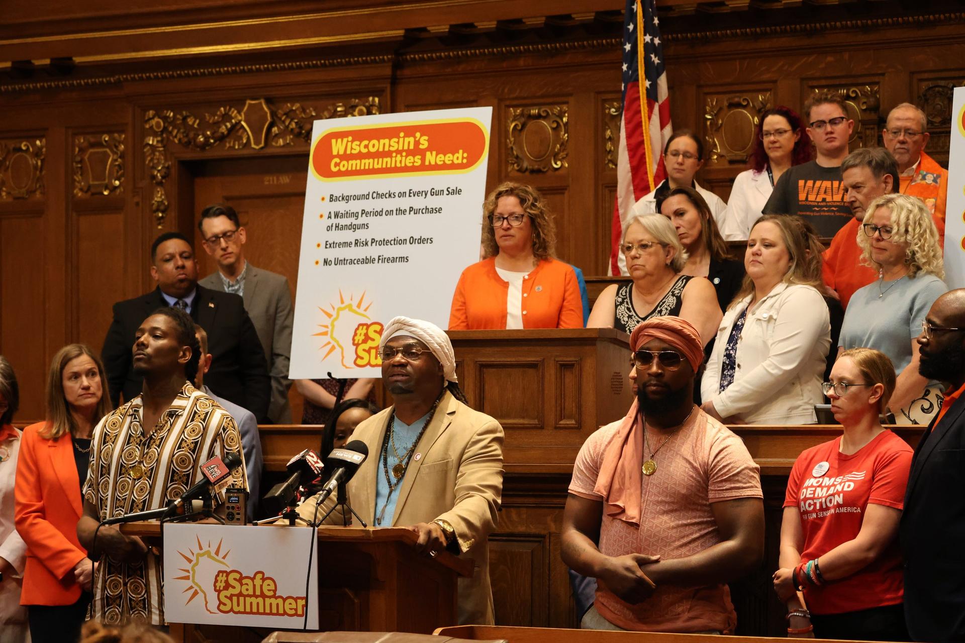 AG Josh Kaul, Democratic leaders introduce gun safety bills at state capitol